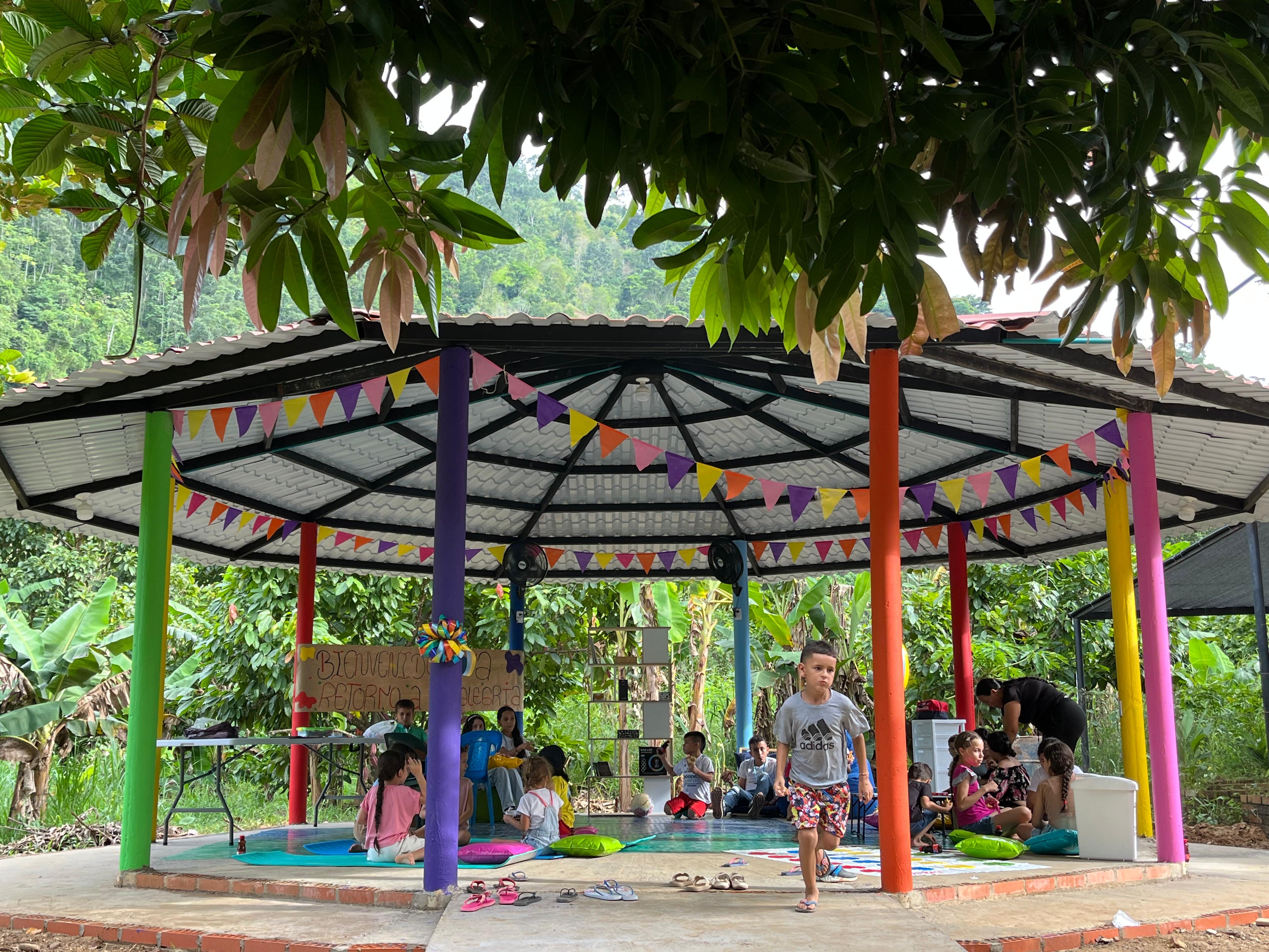 Ambientación del Quiosco del Cuidado